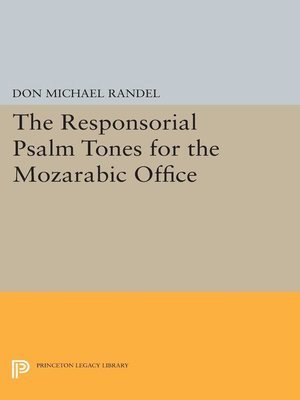 cover image of The Responsorial Psalm Tones for the Mozarabic Office